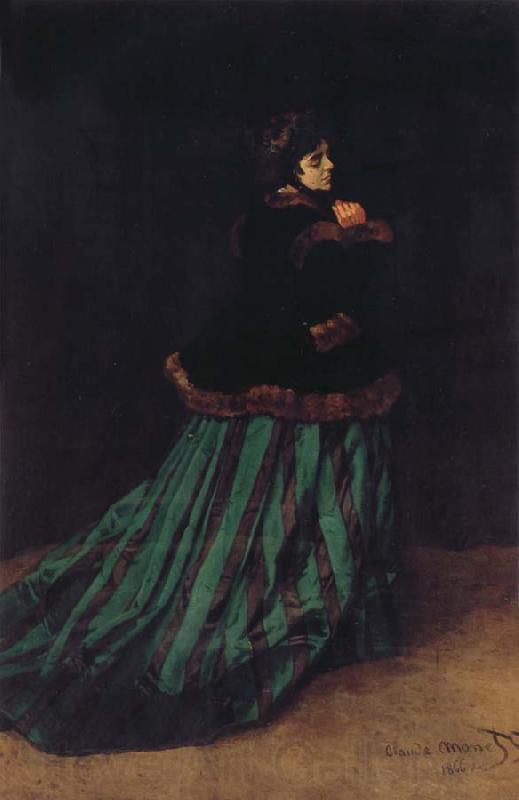 Claude Monet Camille or The Woman with a Green Dress